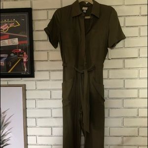 NWT A New Day Olive green button down jumpsuit